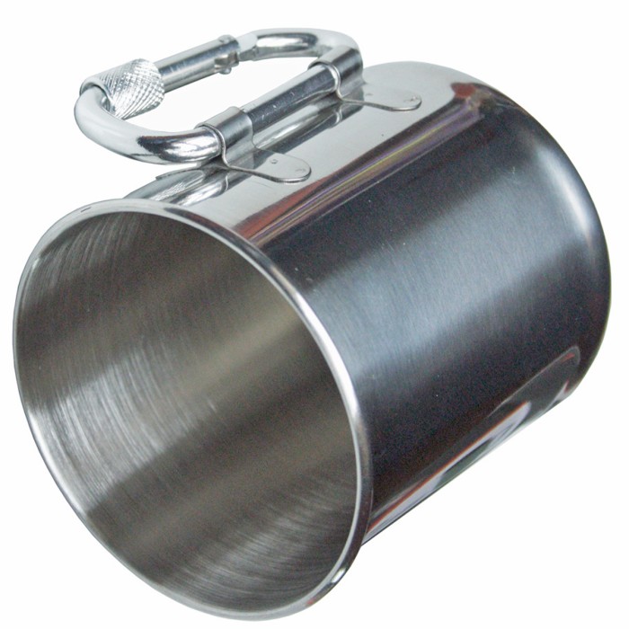 Fox Outdoor, stainless steel cup, handle, foldable on the side